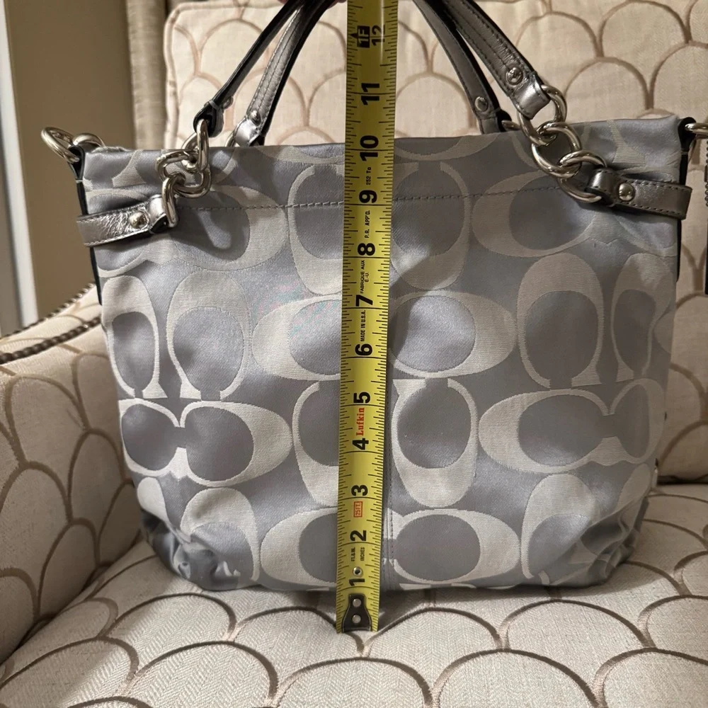 Coach Brooke Sateen Signature Shoulder Bag L1176- F17183 - Picture 12 of 16